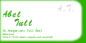 abel tull business card